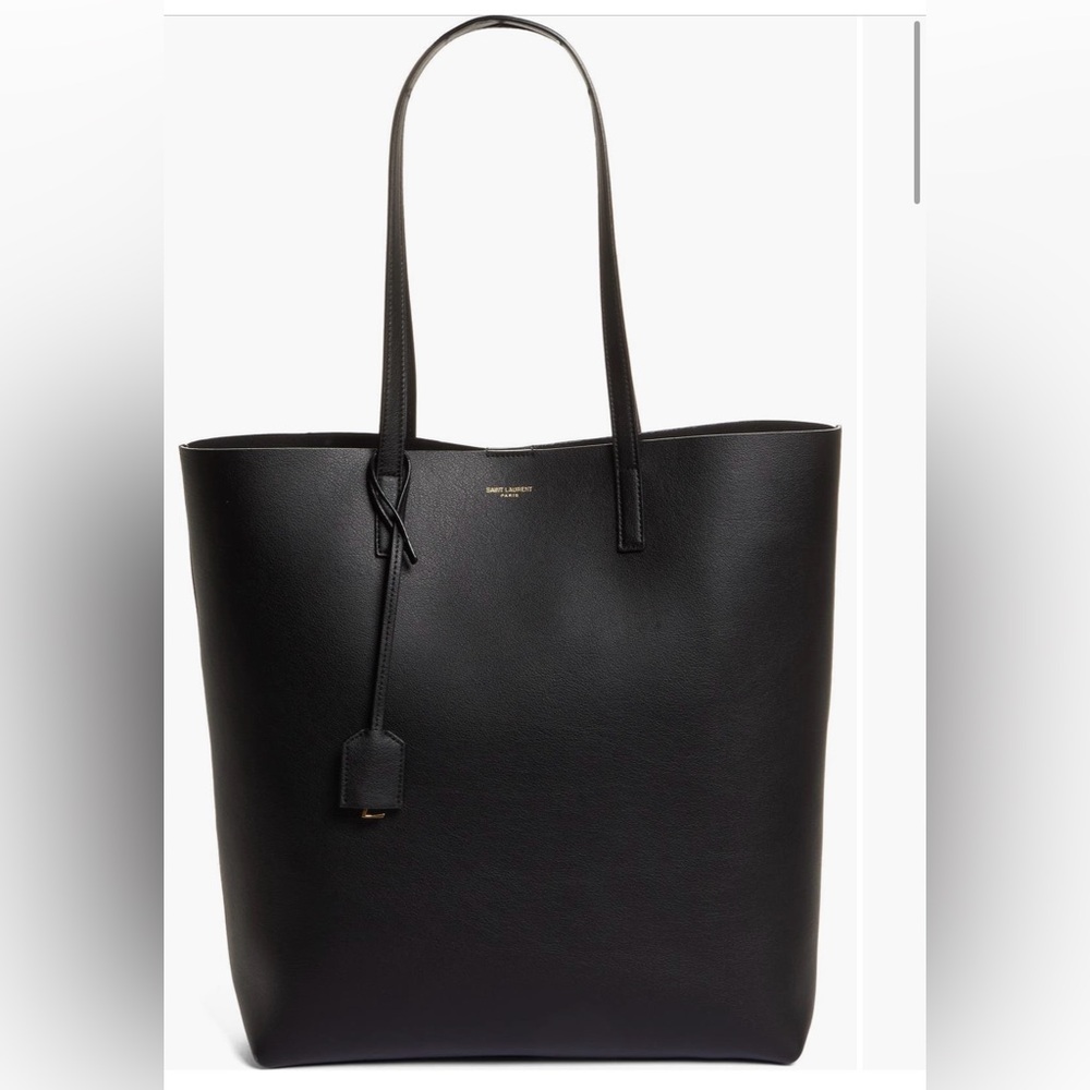 YSL Saint Laurent North/South Leather Shopping Tote